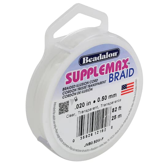 Beadalon&#xAE; Supplemax&#x2122; 0.5mm Braided Illusion Cord
